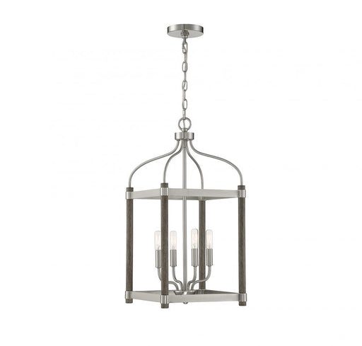 Eagen 4 Light  Greywood W/ Pewter Accents Foyer