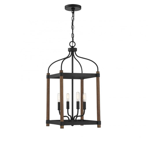 Eagen 4 Light  Darkwood With Black Accents Foyer