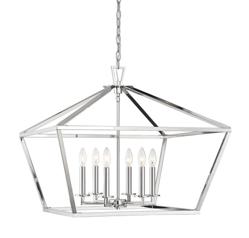 Townsend 6 Light Polished Nickel Lantern