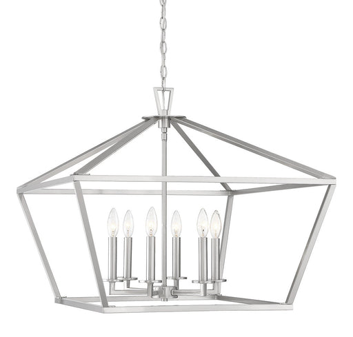 Townsend 6 Light Satin Nickel Lantern