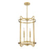 Kent Warm Brass 4 Light Foyer