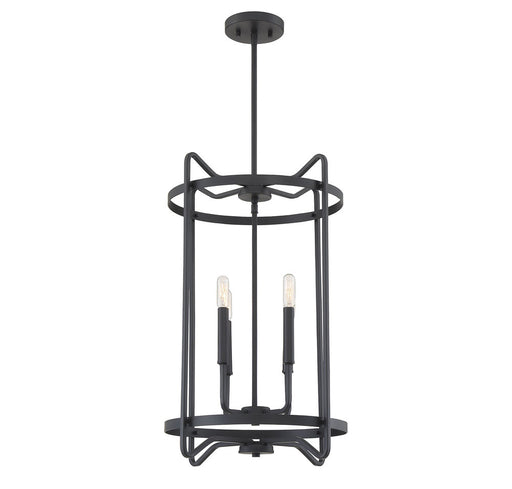 Kent Matte Black 4 Light Foyer