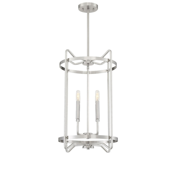 Kent Satin Nickel 4 Light Foyer