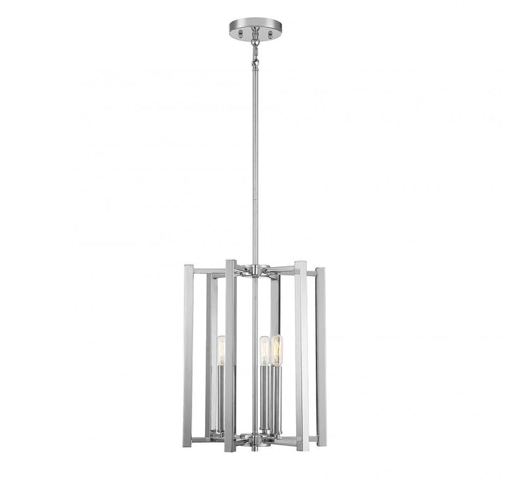 Benson 3 Light  Polished Nickel Pendant