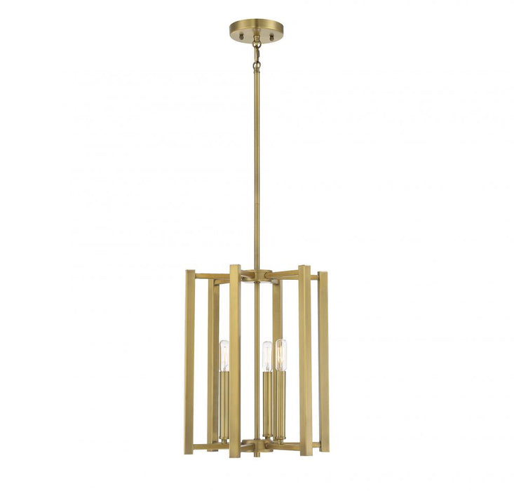 Benson 3 Light  Warm Brass Pendant