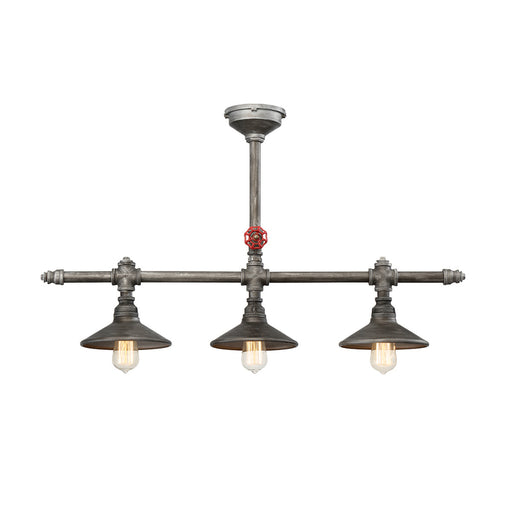 ZINCO,3LT CHANDELIER,AGED SLV