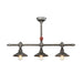 ZINCO,3LT CHANDELIER,AGED SLV