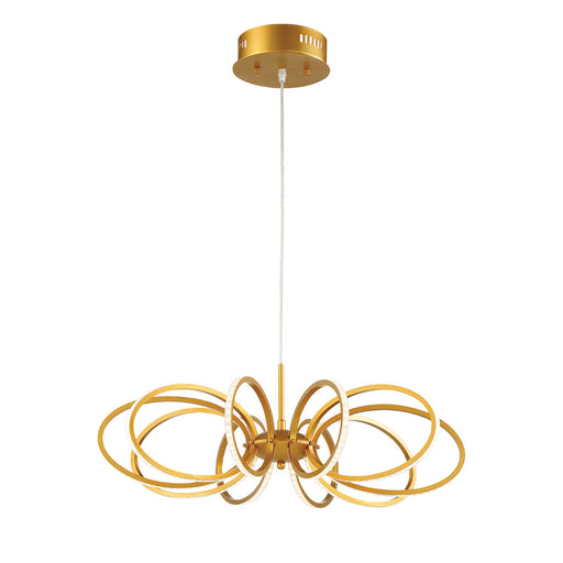 TELA,10LT LED PENDANT,GOLD