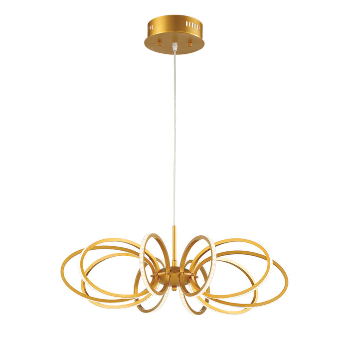 TELA,10LT LED PENDANT,GOLD