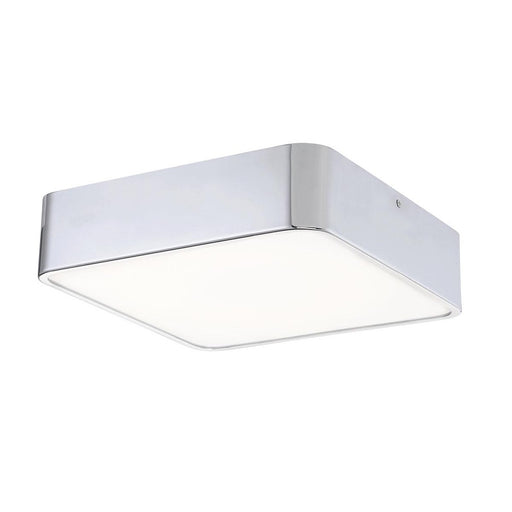 BAYS,1LT LED FLUSH,LRG,CHROME