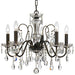 Butler 5 Light Hand Cut Crystal English Bronze Chandelier