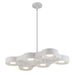 STAVRO,6LT LED PENDANT,WHITE