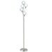 5LT Incandescent Floor Lamp, SC w/White Glass