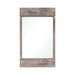 Dunluce Mirror in Natural Fir Wood with White Antique