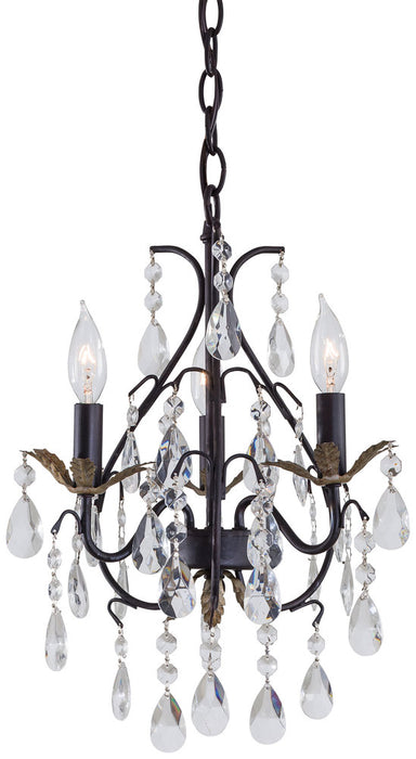 3 LIGHT MINI CHANDELIER