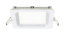 LED SLIM REC,4IN,BAF,9W,SQ,WHT