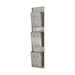 Whitepark Bay Wall Organizer in Pewter and Gold