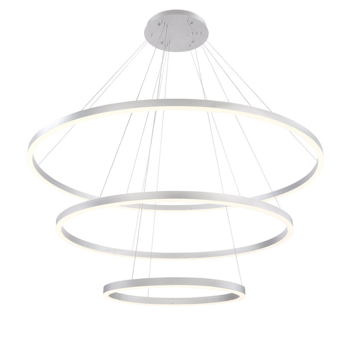 SPUNTO,LED CHANDELR,3TIER,SLV