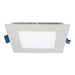 LED SLIM REC,4IN,12W,SQ,WHT