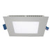 LED SLIM REC,4IN,12W,SQ,BN