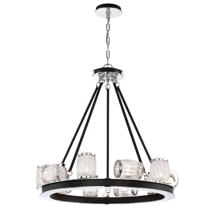 BARILE,10LT CHANDELIER,CHROME