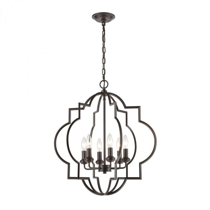 Chandette 6-Light Chandelier in Oil Rubbed Bronze