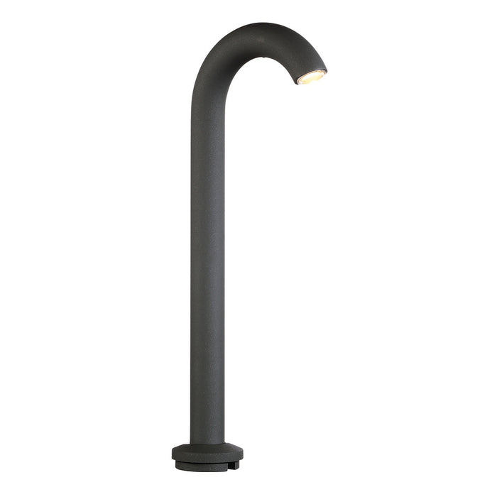 LED BOLLARD,1X7W,16IN,GRAPHITE