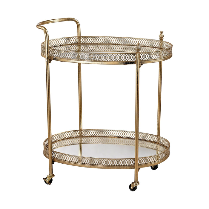 Julep Banded Oval Bar Cart