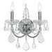 Imperial 2 Light Spectra Crystal Polished Chrome Sconce