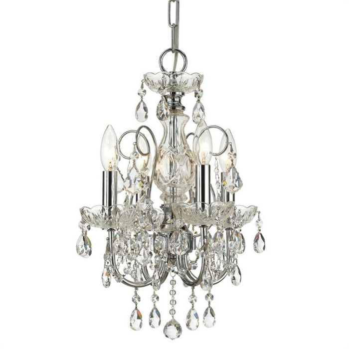 Imperial 4 Light Spectra Crystal Polished Chrome Mini Chandelier