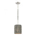 Abaca 1-Light mini pendant in  Polished Nickel