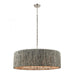 Abaca 8-Light chandelier in  Polished Nickel