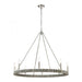 Abaca 8-Light chandelier in  Polished Nickel