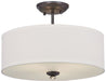 3 LIGHT SEMI FLUSH MOUNT