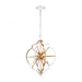 Laguna Beach 4-Light Chandelier in Gold and White