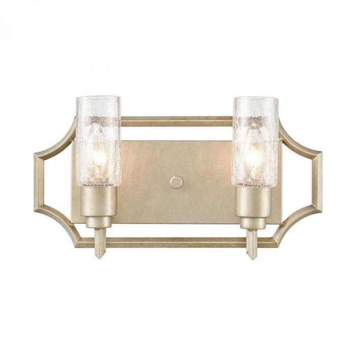 Cheswick 2-Light vanity light in  Aged Silver