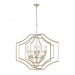 Cheswick 8-Light chandelier in  Aged Silver