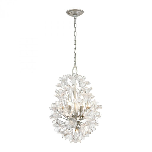 Celene 9-Light chandelier in  Aged Silver