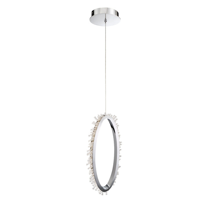 SCOPPIA,1LT LED PENDANT,CHR