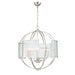 MANILOW,8LT CHANDELIER,POL NKL