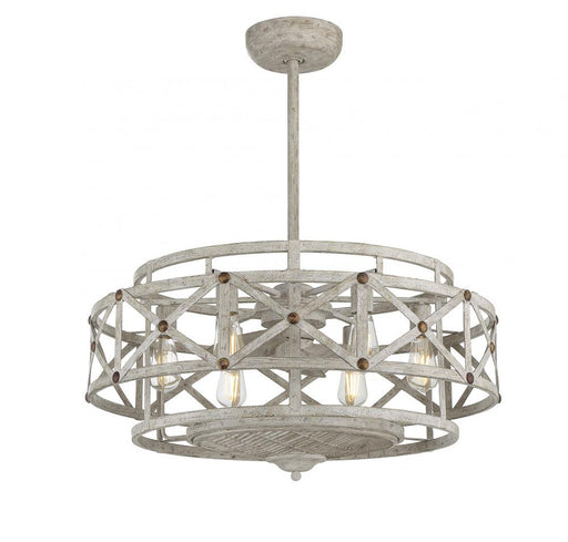 Colonade 6 Light Provence With Gold Accents Fan D Lier