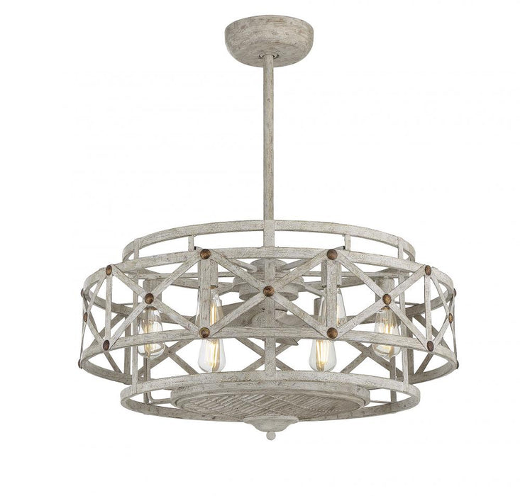 Colonade 6 Light Provence With Gold Accents Fan D Lier