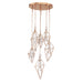 VERDINO,6LT LED CHANDELIER,GLD