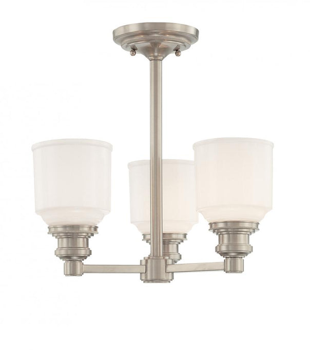 3 LIGHT SEMI FLUSH