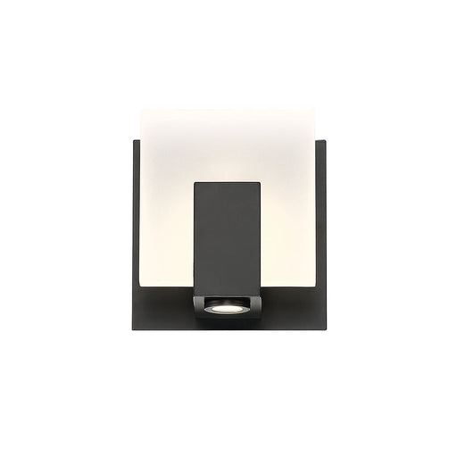 CANMORE,1LT LED SCONCE,BLACK