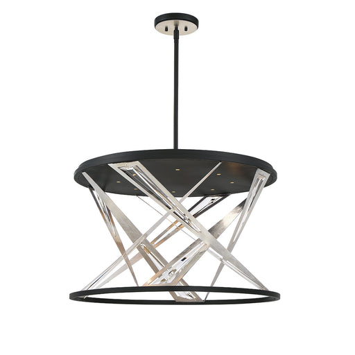 SARISE,8LT LED CHANDELIER,BLK