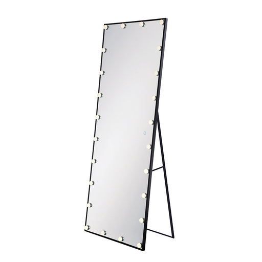 MIRROR,LED,FREESTAND,RECT,BLK