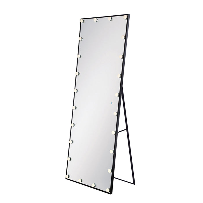 MIRROR,LED,FREESTAND,RECT,BLK