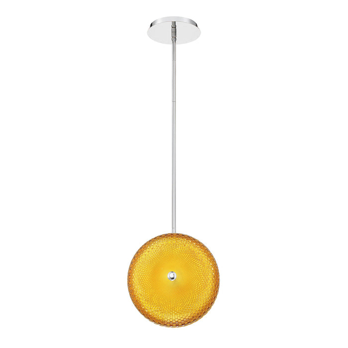 CALEDONIA,LED PENDANT,LRG,YLW