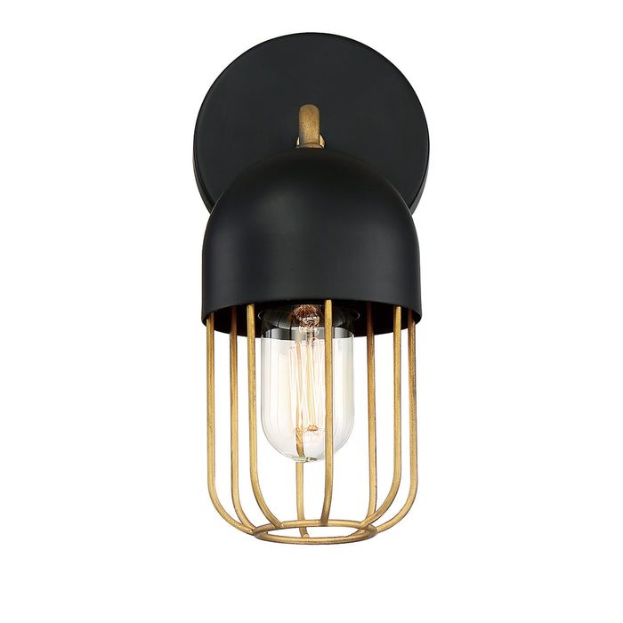 PALMERSTON,1LT WALL SCONCE,BLK